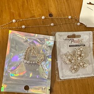 Pearl and Gold Fashion Accessories Set